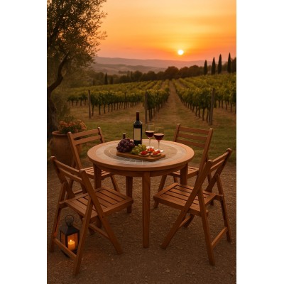 tavolo Sidney con sedie fido