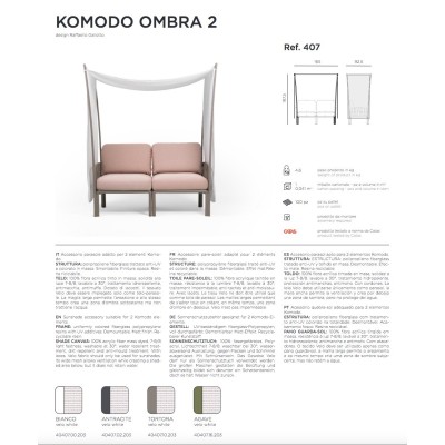 Komodo Ombra 2 (S) scheda tecnica