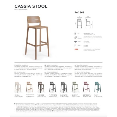 Cassia Stool scheda tecnica