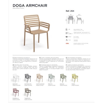 Doga Armchair scheda tecnica