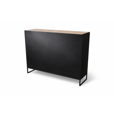 credenza Calgary 6 ante e 3 cassetti - schienale in metallo