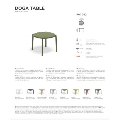 Doga Table scheda prodotto