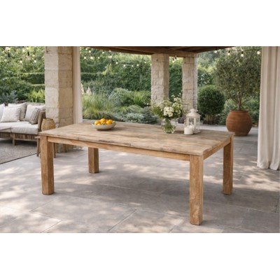 tavolo Nashville in tek riciclato - ambientazione