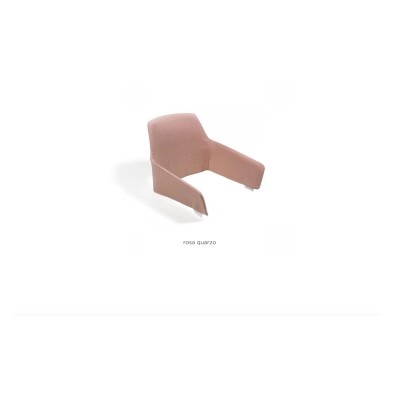 Cuscino Shell Net Relax con tessuto acrilico Rosa Quarzo