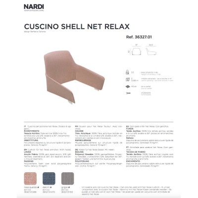 Cuscino Shell Net Relax scheda prodotto
