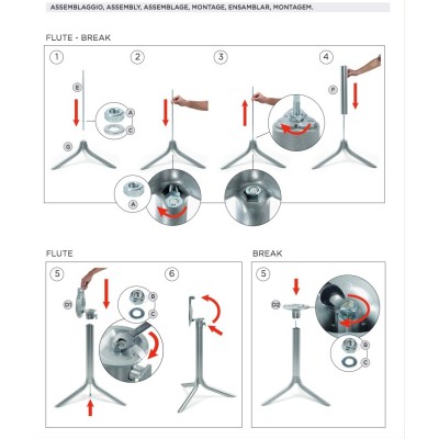 Base Flute istruzioni per il montaggio
