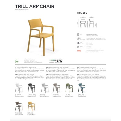 Trill Armchair scheda prodotto