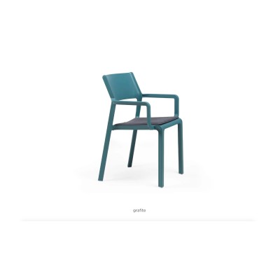 Cuscino Trill Armchair con tessuto Grafite