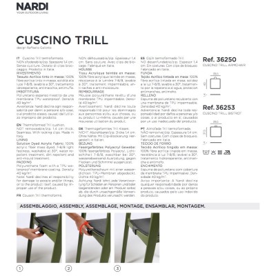 Cuscino Trill Armchair istruzioni per l'assemblaggio