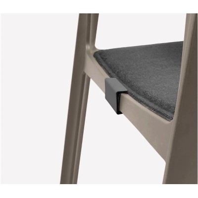 Cuscino Trill Armchair con tessuto Grafite - particolare