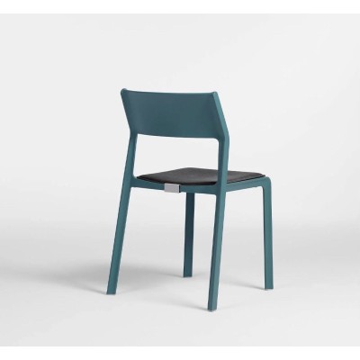 Cuscino Trill Bistrot con tessuto acrilico Grafite