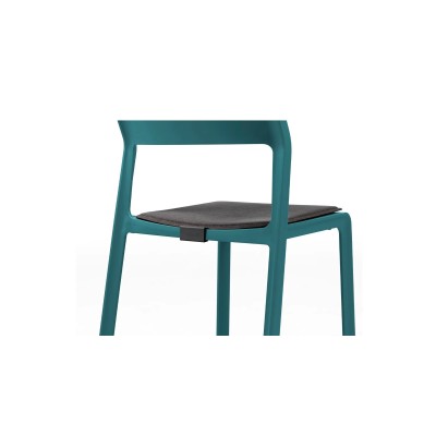 Cuscino Trill Bistrot con tessuto acrilico Grafite