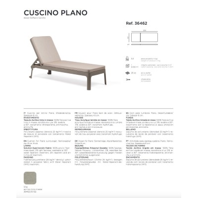 Cuscino Plano scheda prodotto