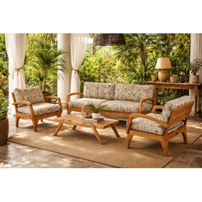 salotto in tek modello Jawa