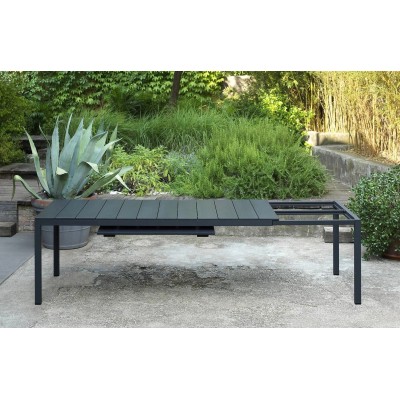 tavolo Rio Alu 210 Extensible colore Antracite - aperto