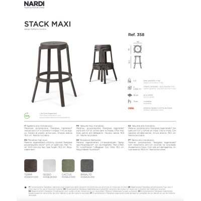Sgabello Stack Maxi scheda prodotto