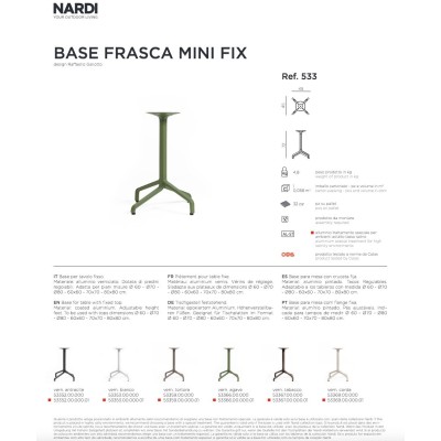 Base Frasca Mini Fix scheda prodotto