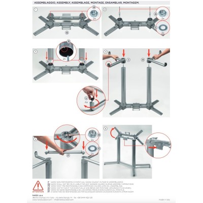Base Scudo Double istruzioni per assemblaggio