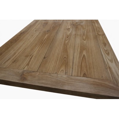 tavolo in tek vecchio Java - particolare piano