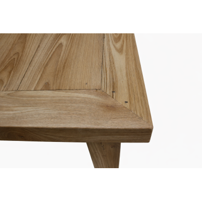 tavolo in tek vecchio Java - particolare angolo con spine