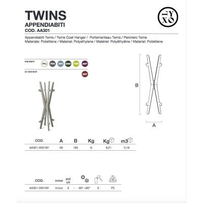 attaccapanni Twin scheda prodotto