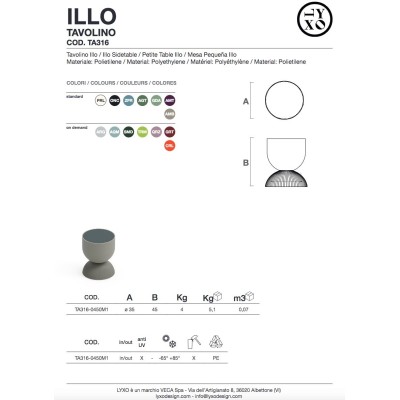Tavolino Illo scheda prodotto