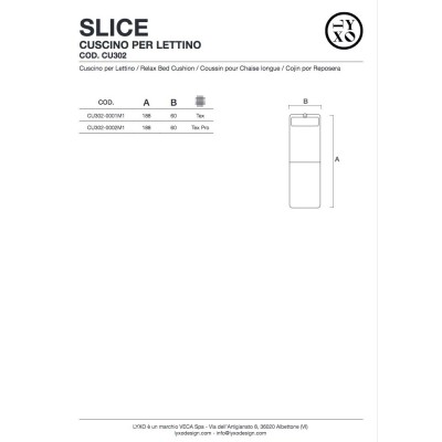 Cuscino per lettino Slice scheda prodotto