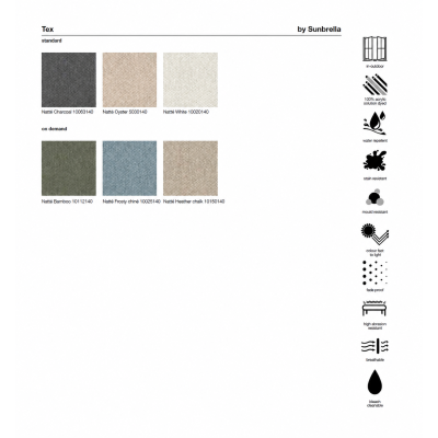 Tessuti per cuscino per lettino Slice Tex By Sunbrella standard e on demand