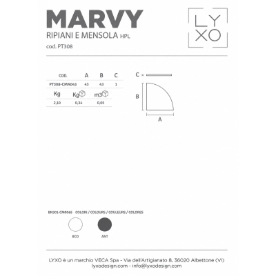 ripiano per Marvy Corner - scheda prodotto