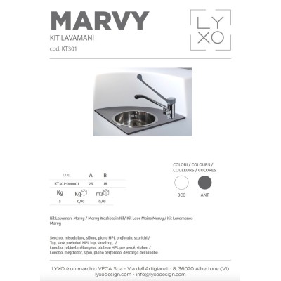 Kit Lavamani per Marvy Corner scheda prodotto