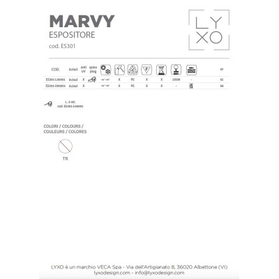 Marvy Espositore scheda prodotto