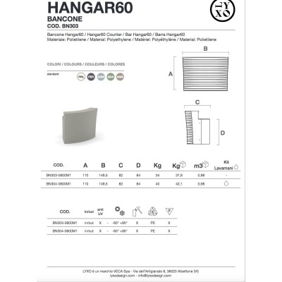 Hangar60 scheda prodotto