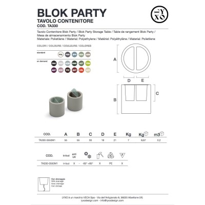 Blok Party  Storage Table - scheda prodotto