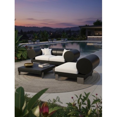 Rhor Combo 2 colore on demand Onice con Rhor Sofa