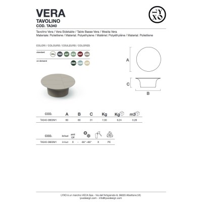 Vera Sidetable - scheda prodotto