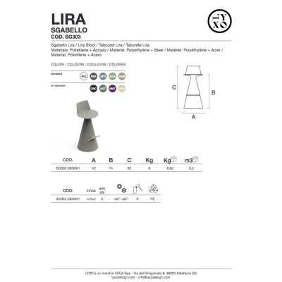 Lira Stool - scheda prodotto