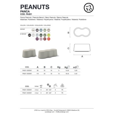 panca Peanuts - scheda prodotto