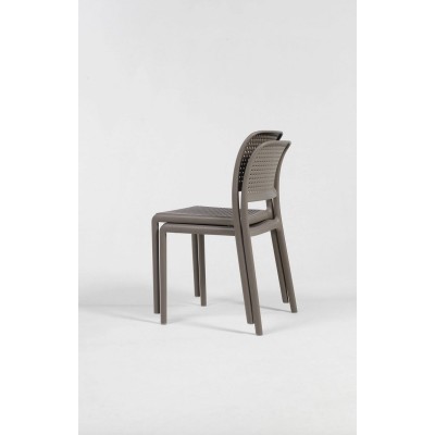 Bora Bistrot colore tortora impilate