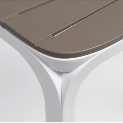 sedia Erica colore bianco tortora - particolare