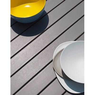 tavolo Alloro 140 Extensibile  con sedie Palma colore bianco - tortora -  particolare