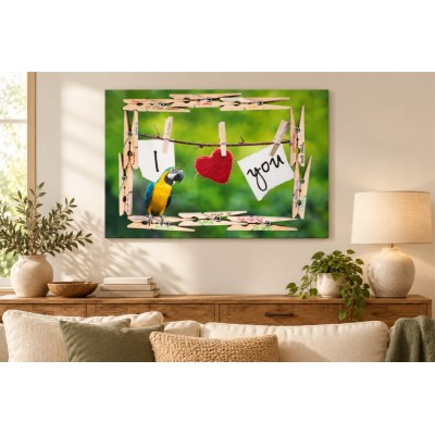 Quadro I Love You ambientata