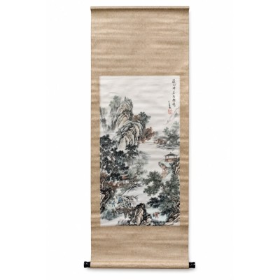Arazzo nocciola grande Pagoda