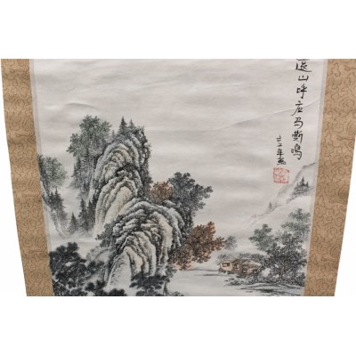 Arazzo nocciola grande Pagoda - particolare