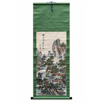 Arazzo verde grande Cavaliere