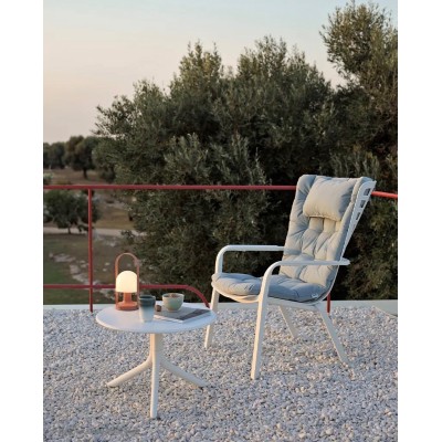 composizione con tavolino Spritz e poltrona Folio colore corda