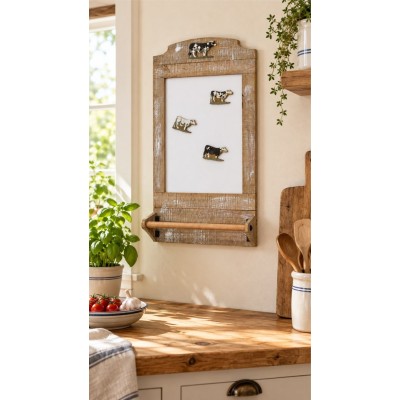 esempio parete con Lavagna Mucca con pedine magnetiche