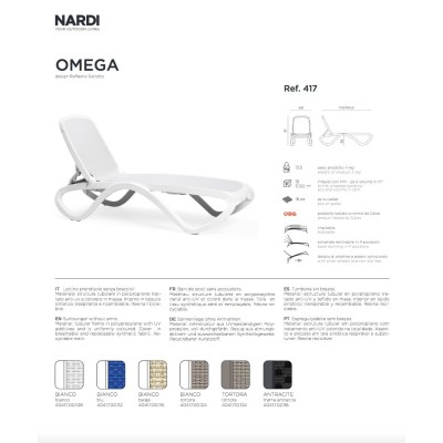 lettino Omega - scheda tecnica