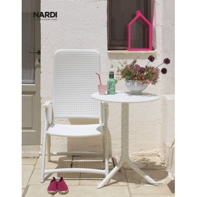 tavolino Step con poltrona Darsena colore bianco