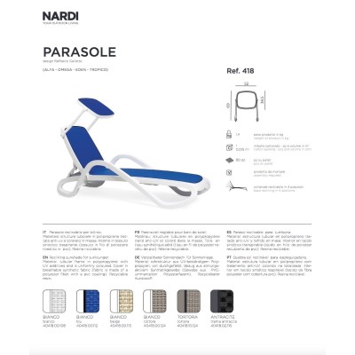 parasole - scheda tecnica