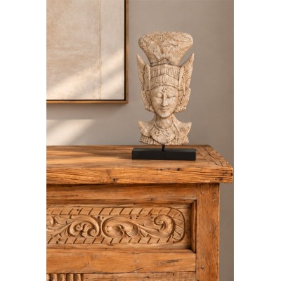 esempio di utilizzo sopra a consolle Bale (vedi prodotti correlati) di Statua Divinità Balinese - ingrandimento